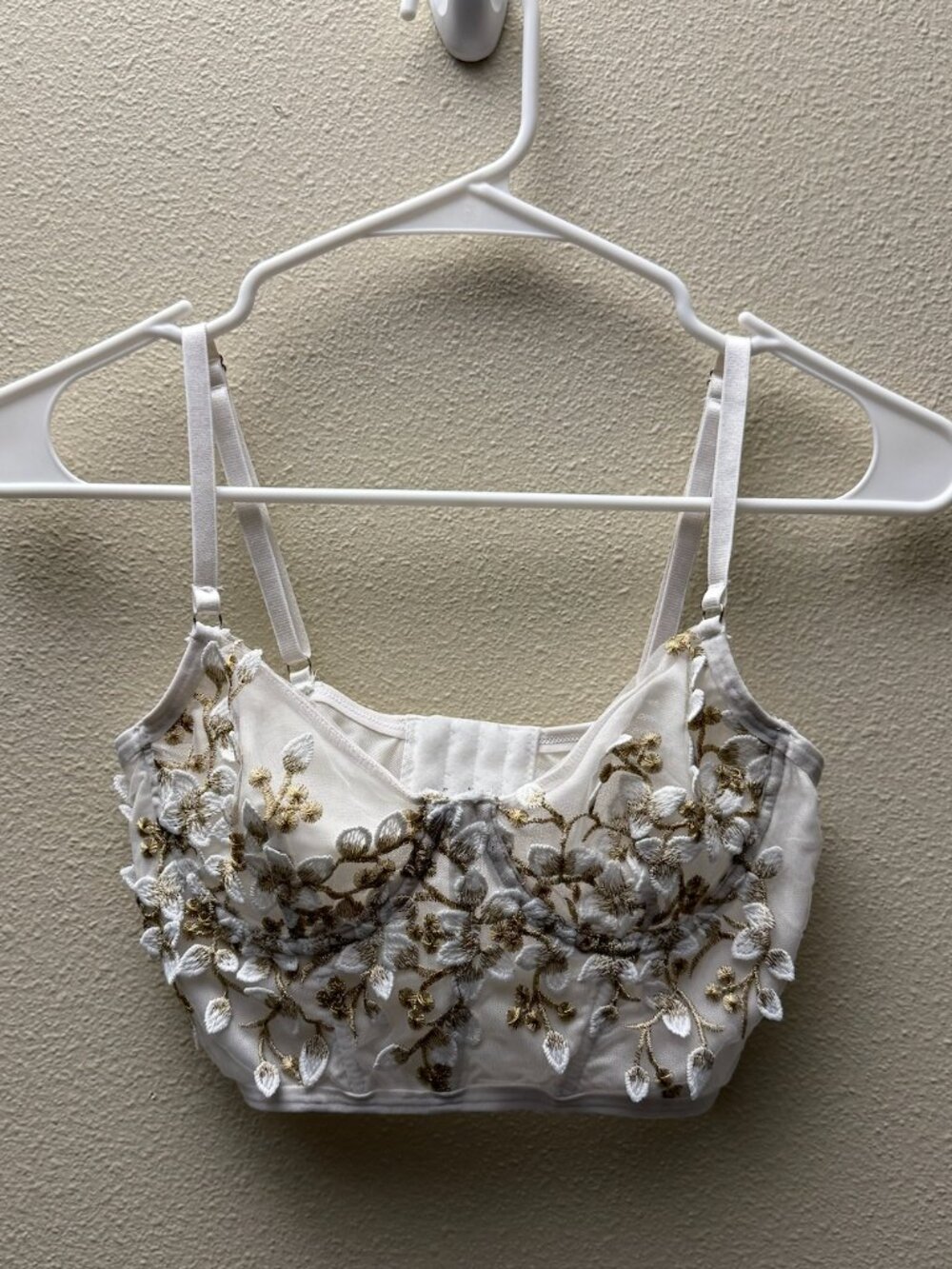 Floral Embroidered Corset Top